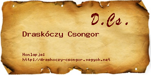 Draskóczy Csongor névjegykártya