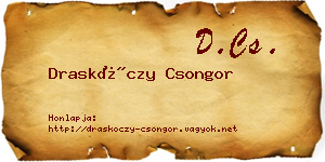 Draskóczy Csongor névjegykártya